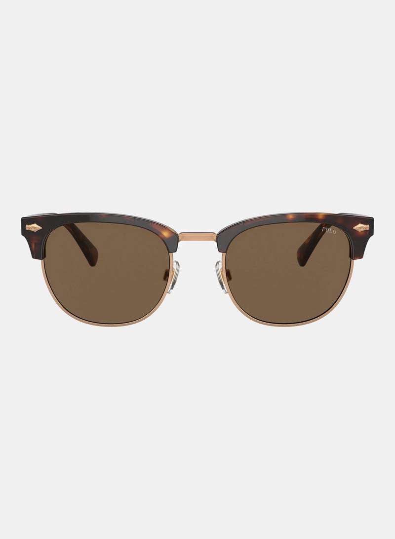 POLO RALPH LAUREN Semi-Rimless Round Sunglasses 0PH4217 - Image 1